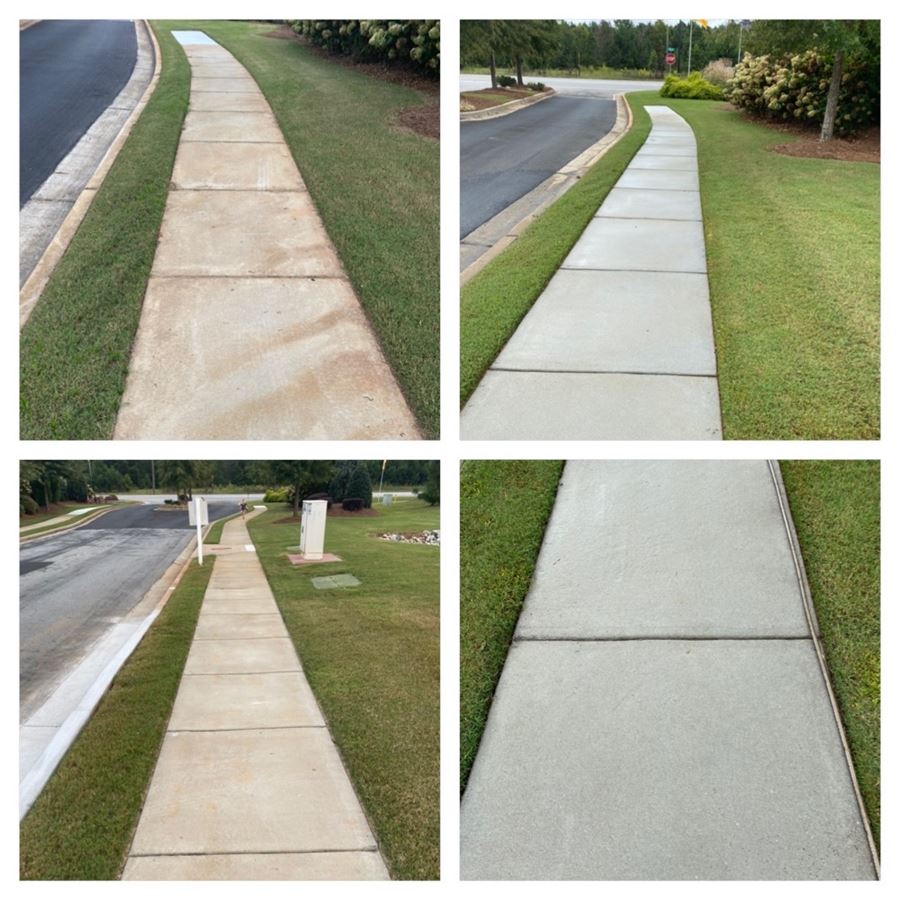 Senoia sidewalk cleaning