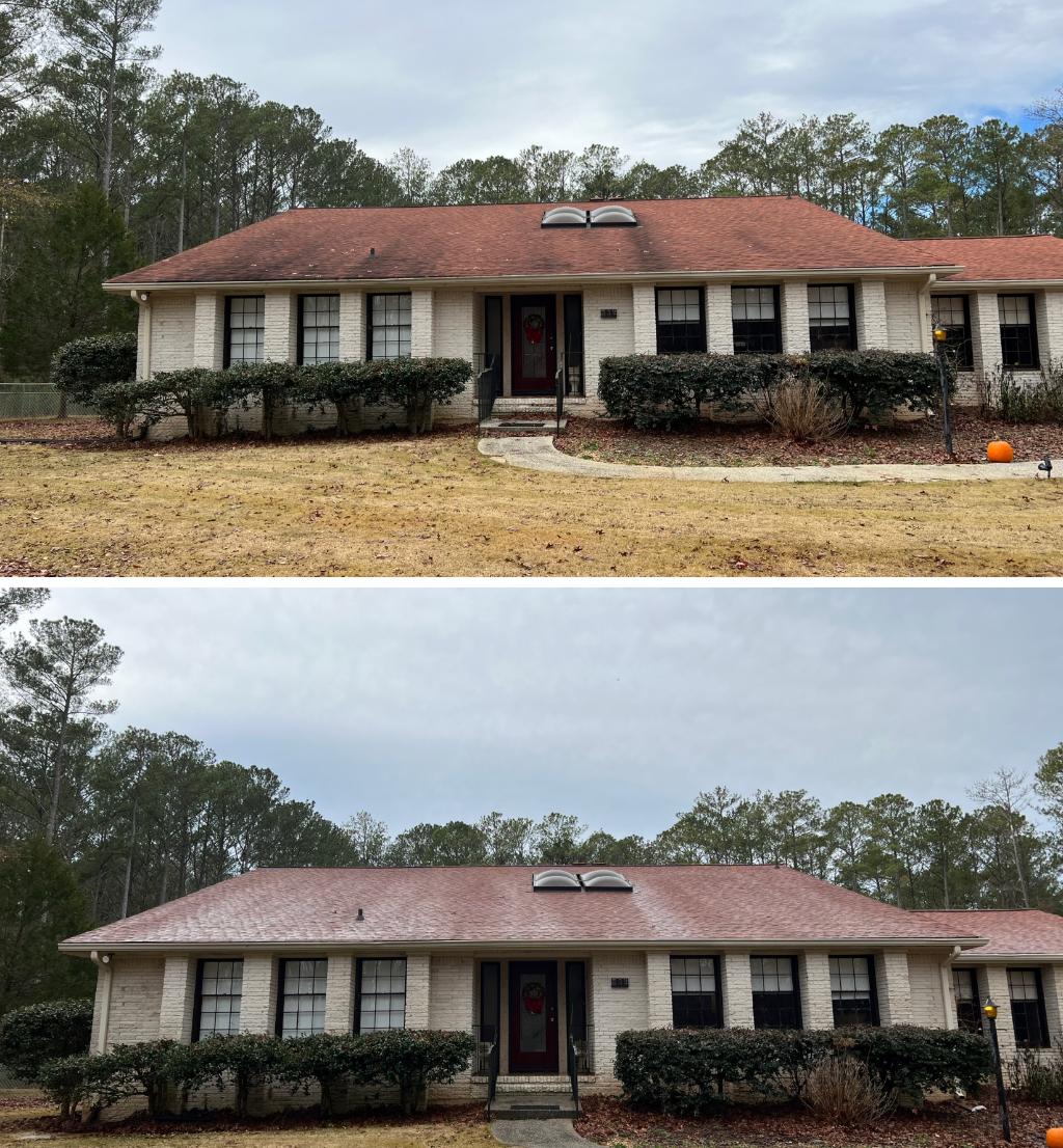 Roof wash in Fayetteville, GA